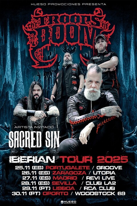 Gira de The Troops of Doom en Noviembre junto a Sacred Sin