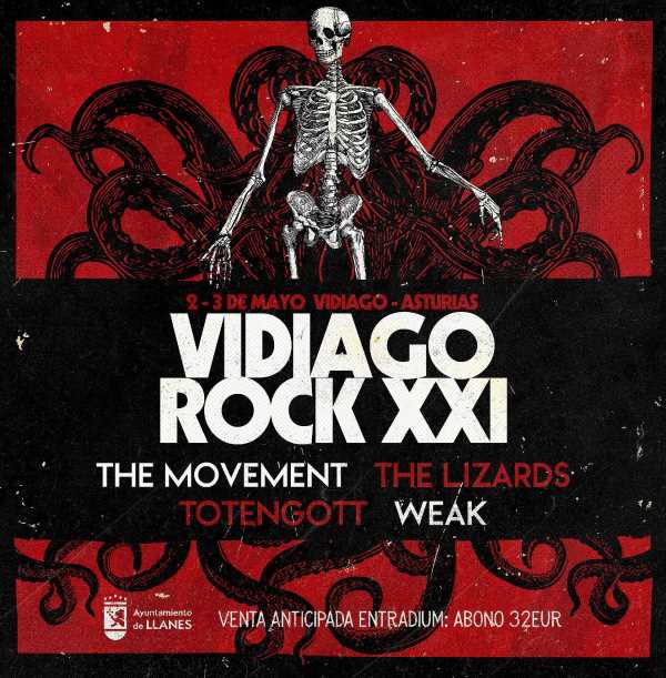 Publicadas las primeras confirmaciones del Festival Vidiago Rock XXI.