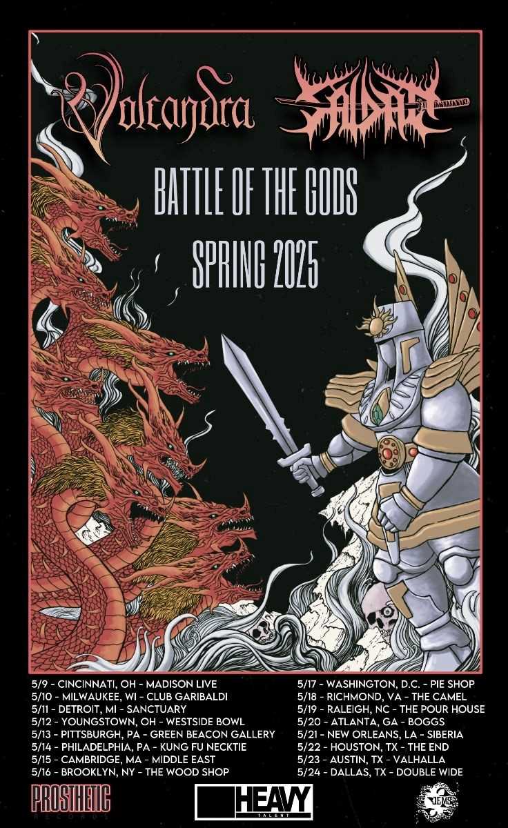 Los americanos Volcandra presentan su “Battle Of The Gods Spring Tour 2025” por Norteamerica