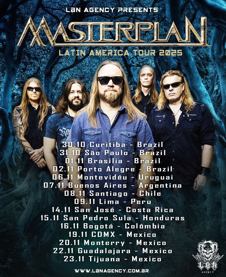 Fechas del tour latinoamericano de Masterplan