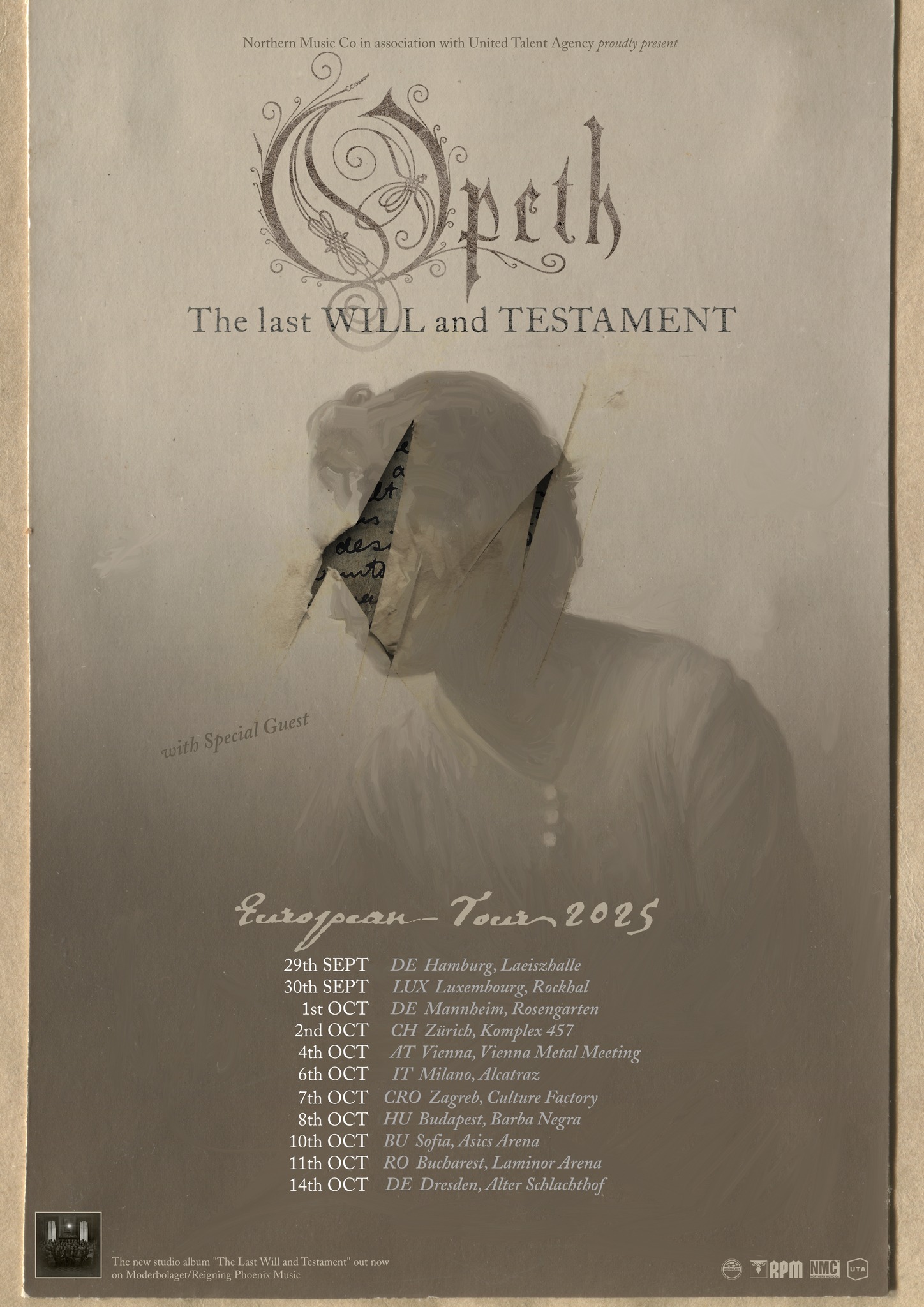 Fechas del tour europeo de Opeth