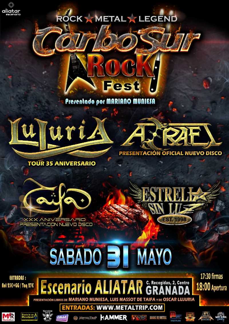 Información del CarboSur Rock Fest 2025 de Granada