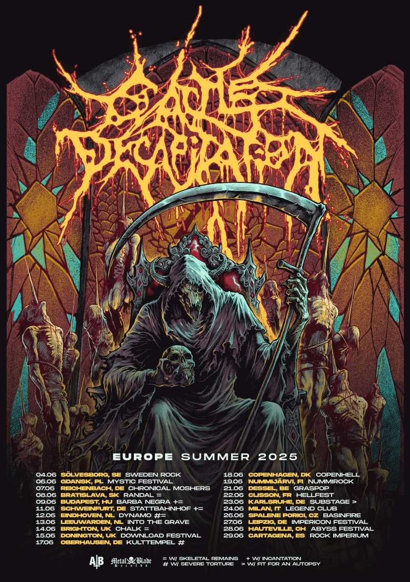 La banda estadounidense Cattle Decapitation ha confirmado una gira de 21 fechas por Europa