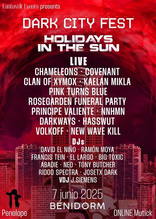 Información del Dark City Fest 2025 de Benidorm