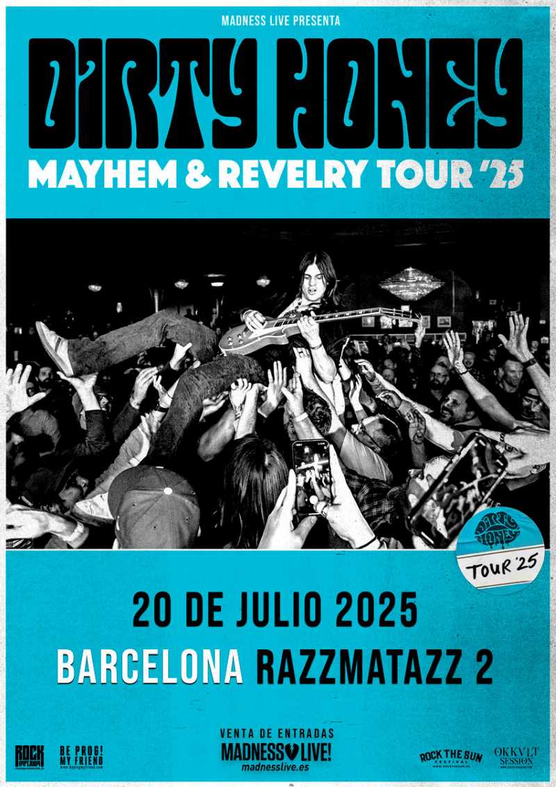 Dirty Honey, concierto en Barceona el 20 de julio