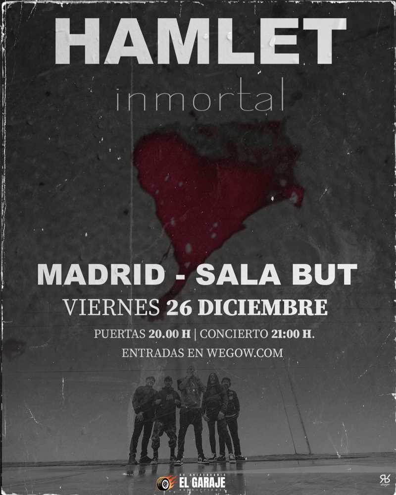 Hamlet anuncia su concierto en Madrid para el 26 de diciembre