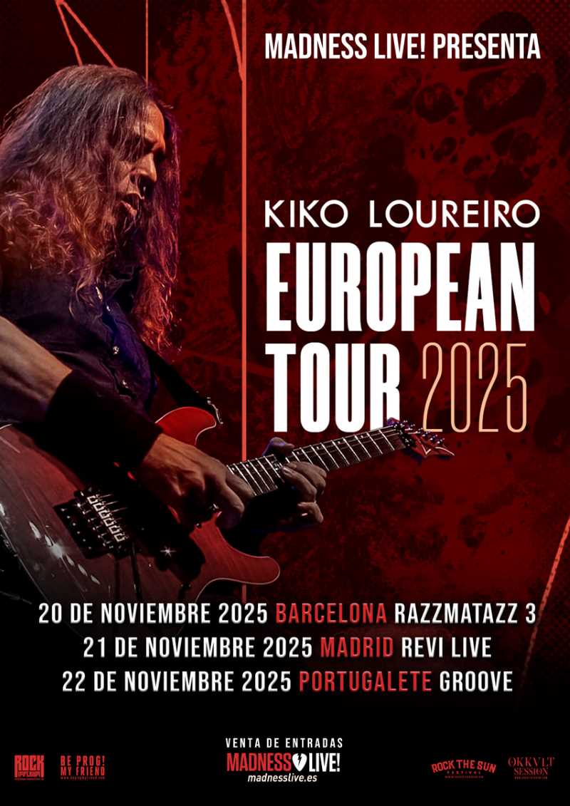 Fechas del tour español de Kiko Loureiro por su 35 aniversario en la música