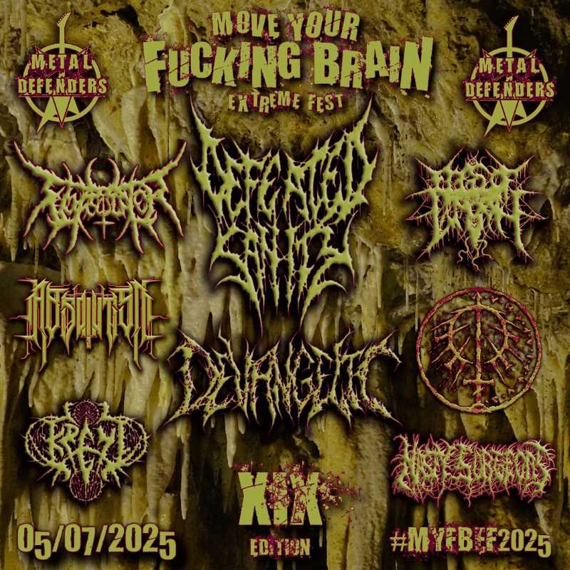 Cartel completo del Move Your Fucking Brain Extreme Fest 2025