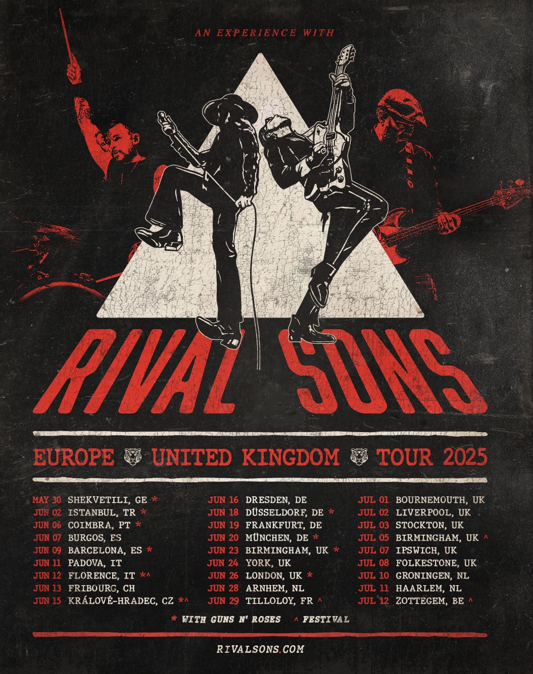 Rival Sons ha anunciado una gira por el Reino Unido y Europa este verano