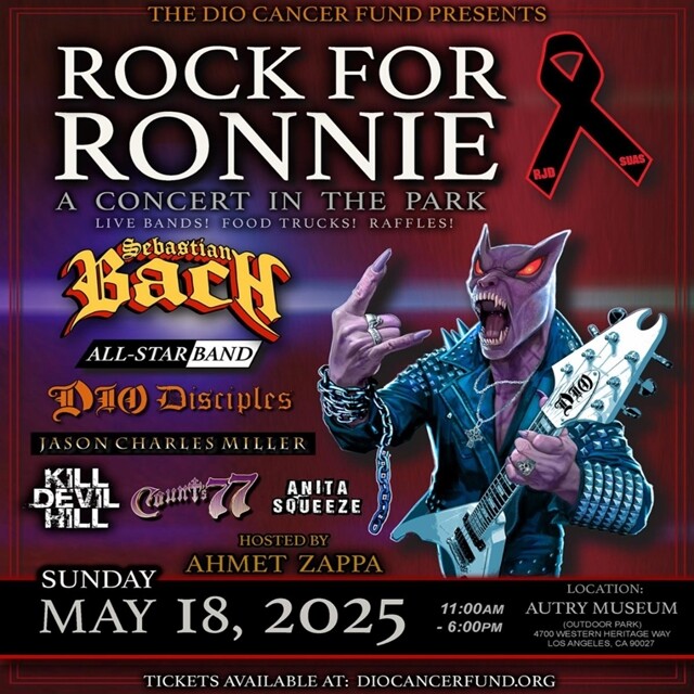 Nueva edición del Rock for Ronnie en memoria del icónico artista Dio