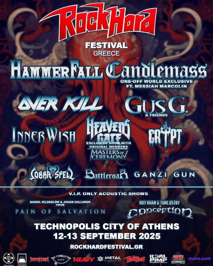 Hammerfall encabezará el Rock Hard Festival Greece 2025