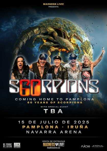 El 15 de julio Scorpions en Pamplona