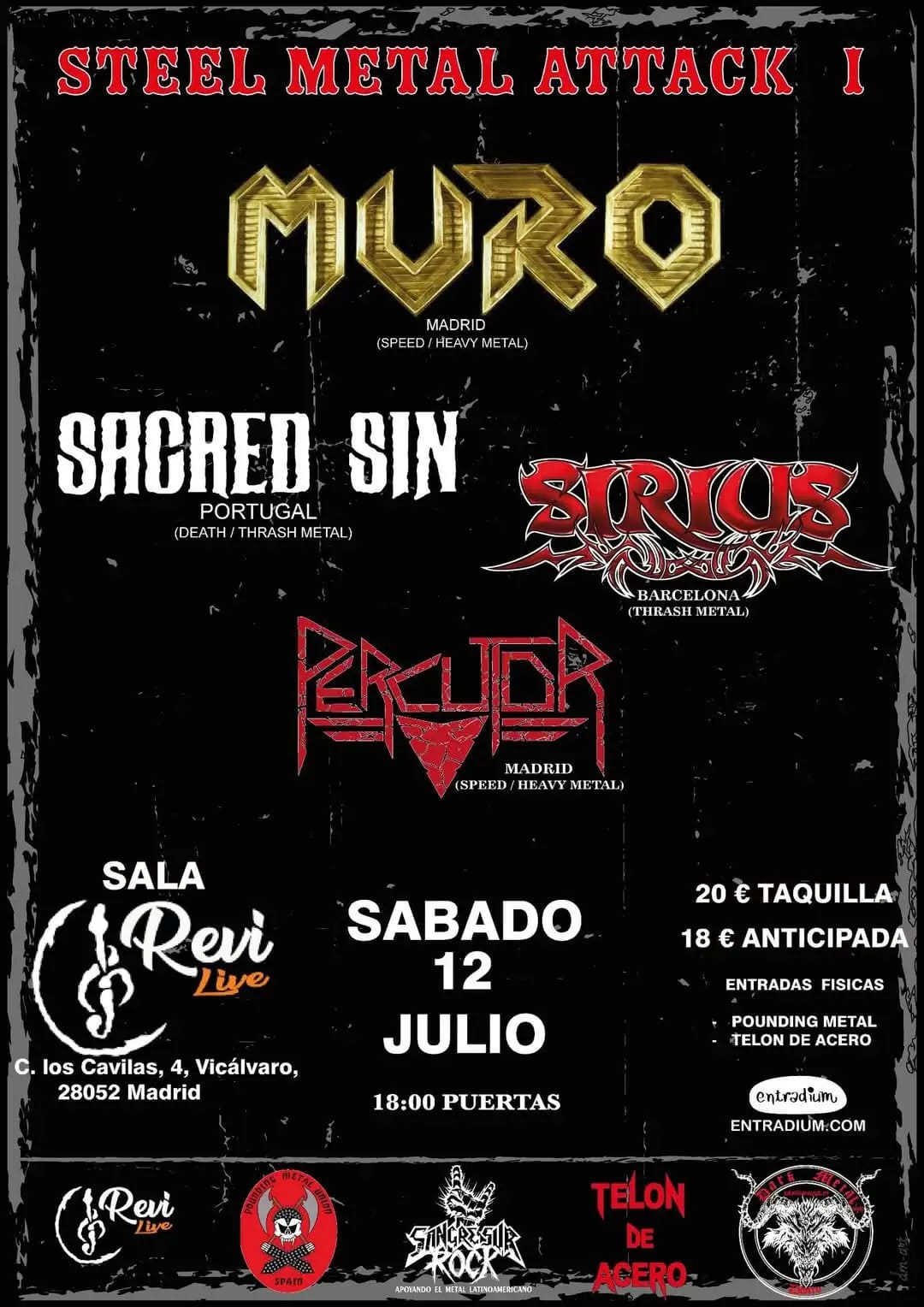 Steel Metal Attack I: El Metal Arrasará Madrid con una Tormenta de Riffs