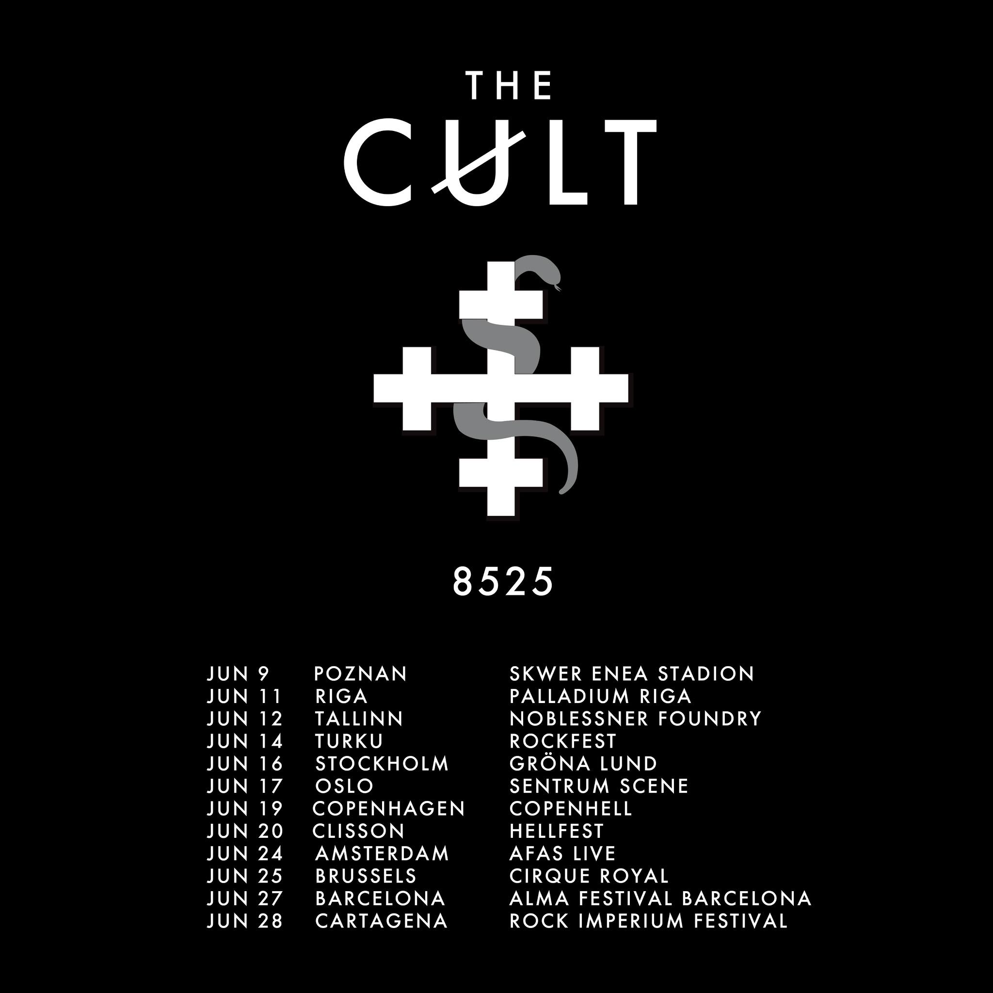 The Cult anuncia las fechas de su tour europeo