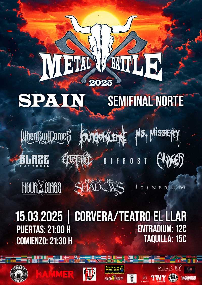 Nueva semifinal de la W:O:A Metal Battle Spain este sábado en Asturias