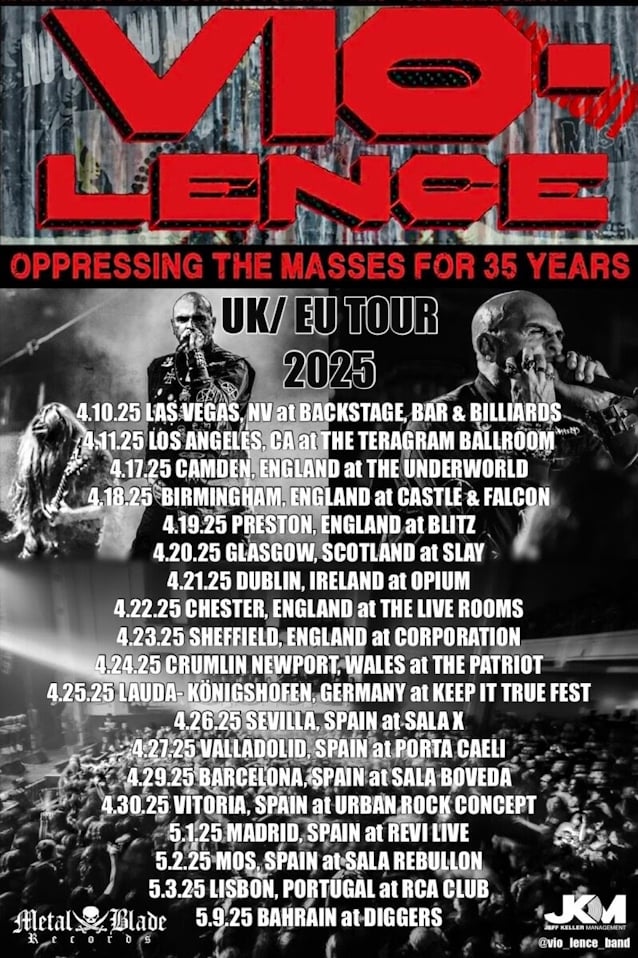 Vio-Lence ha anunciado la formación con la que actuarán en sus próximos conciertos
