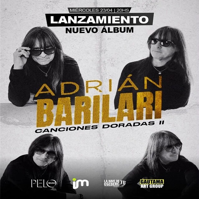 Adrián Barilari, la voz de Rata Blanca, presenta su nuevo álbum solista “Canciones Doradas II”