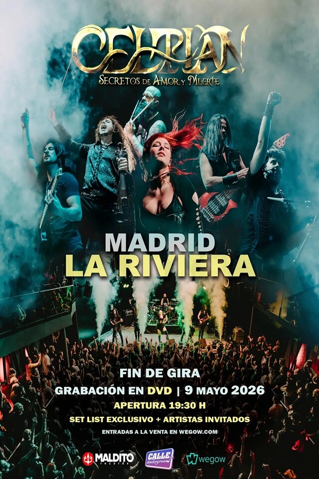 Celtian despedirá su “Secretos de Amor y Muerte Tour” con un concierto épico en Madrid