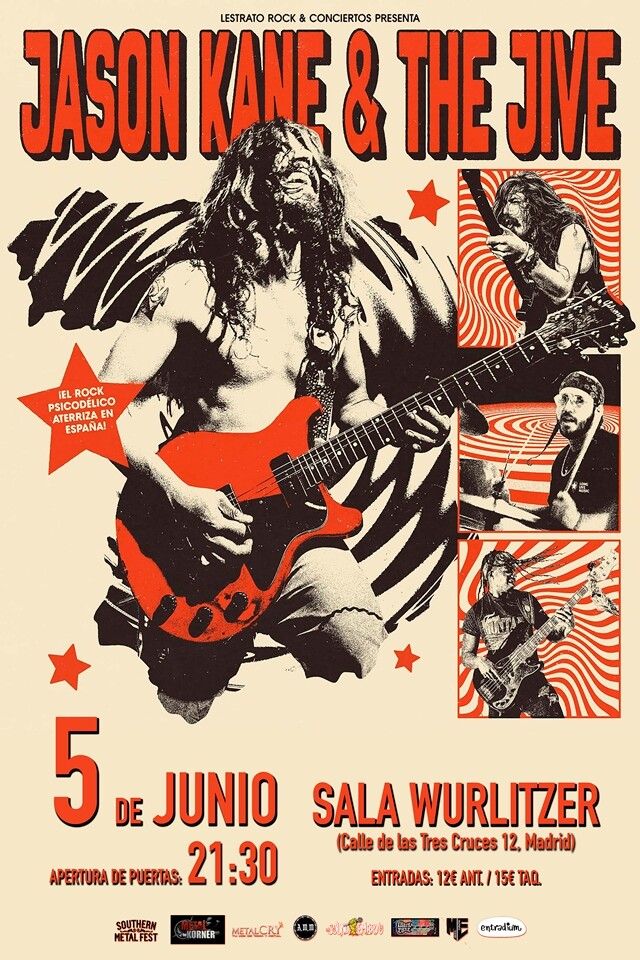 Jason Kane & The Jive vendrá a España en Junio