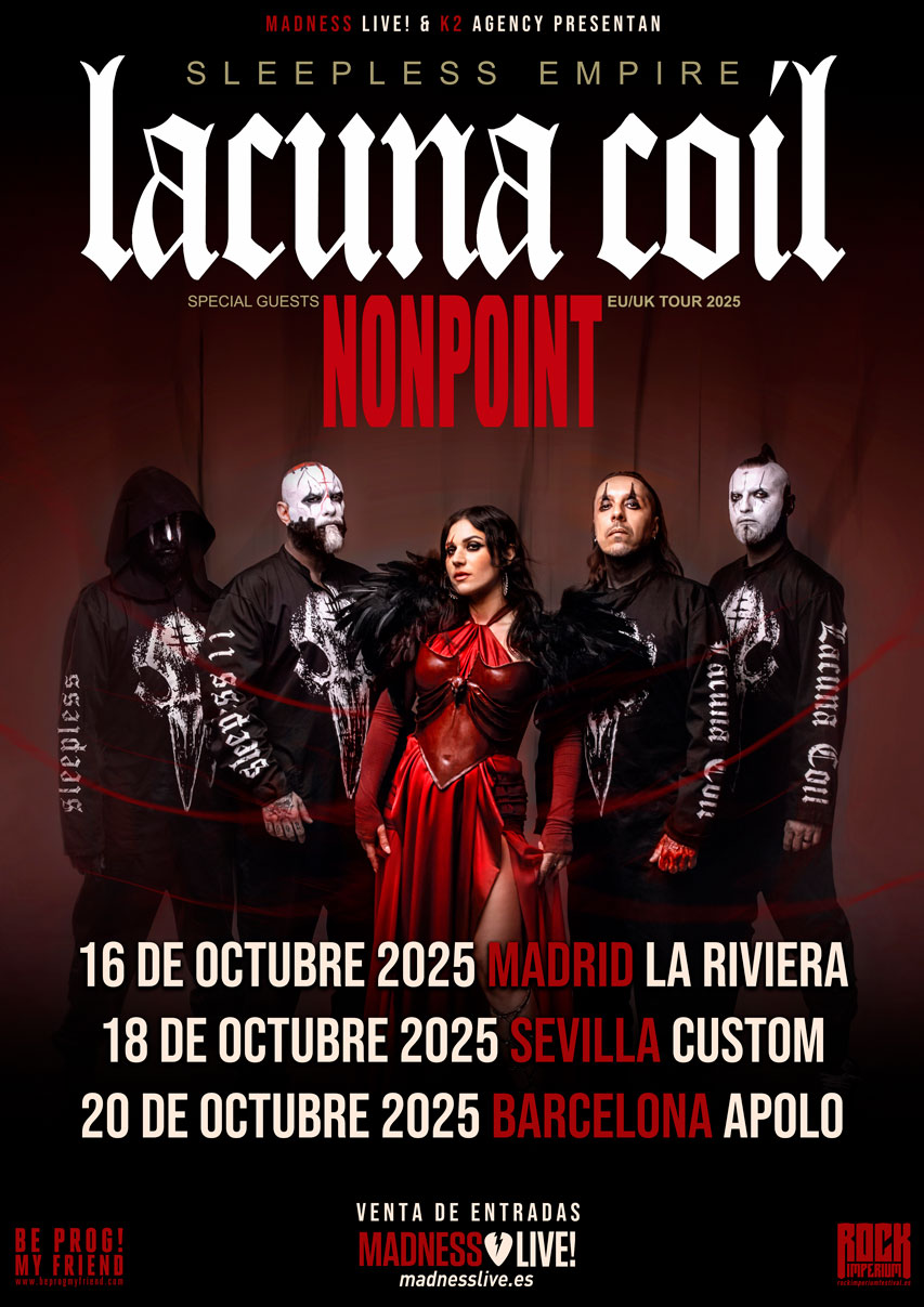 Lacuna Coil vuelve a España con su último trabajo de estudio «Sleepless Empire»