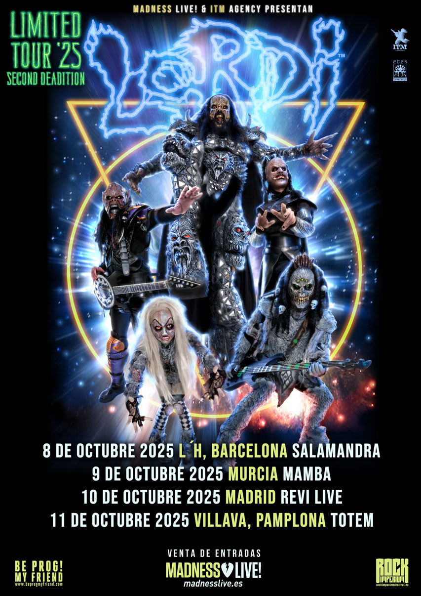 Lordi dará vida a «Limited Deadition» en la península ibérica junto a otros hitos inmortales