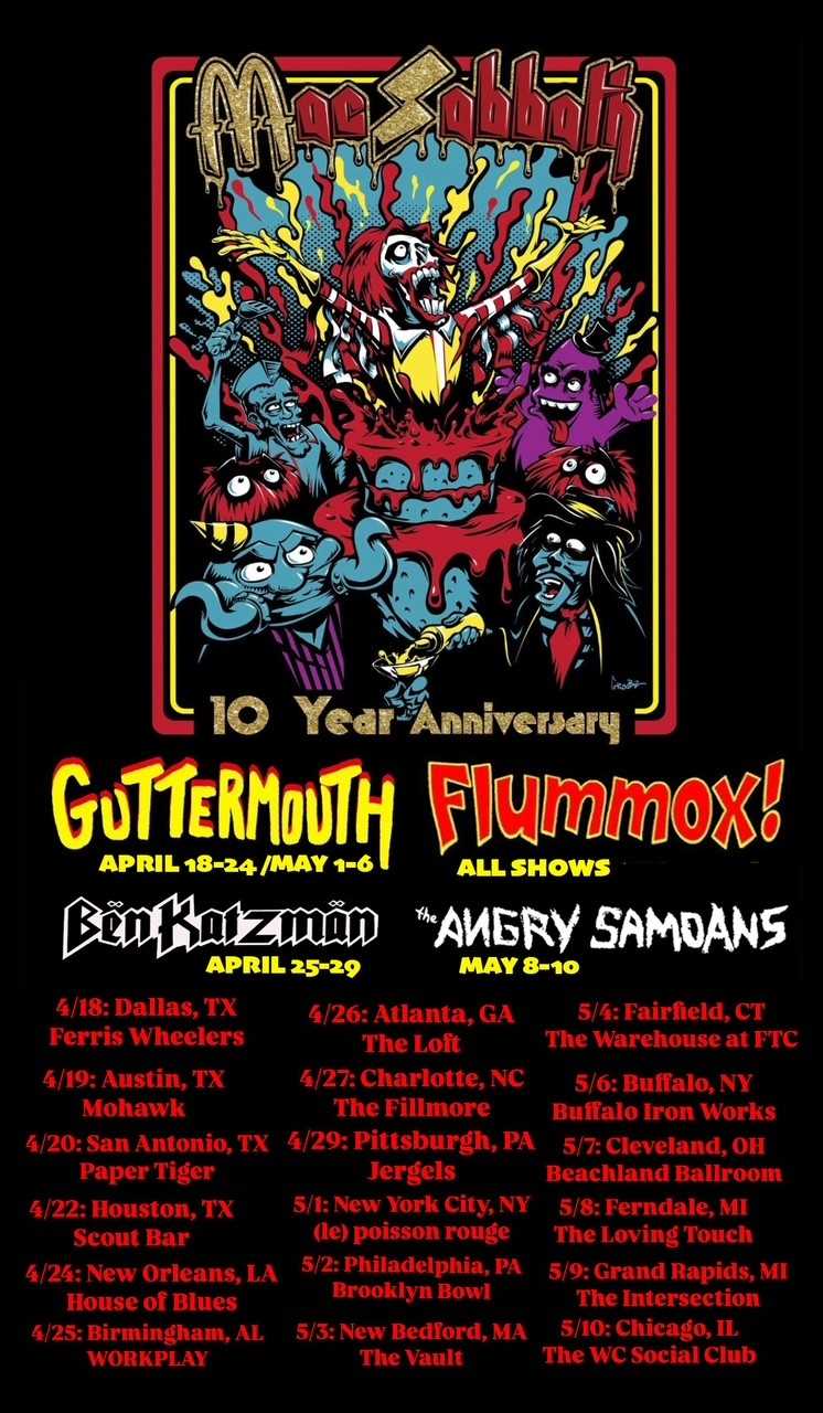 Fechas norteamericanas confirmadas de Mac Sabbath