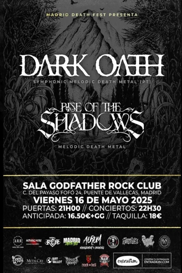 Una nueva edición del Madrid Death Fest reúne a Dark Oath y Rise of the Shadows