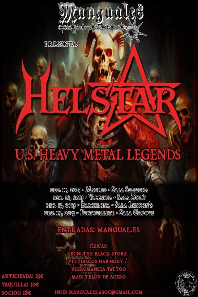 Helstar vendrá a España para continuar su legado musical de la mano de Manguales