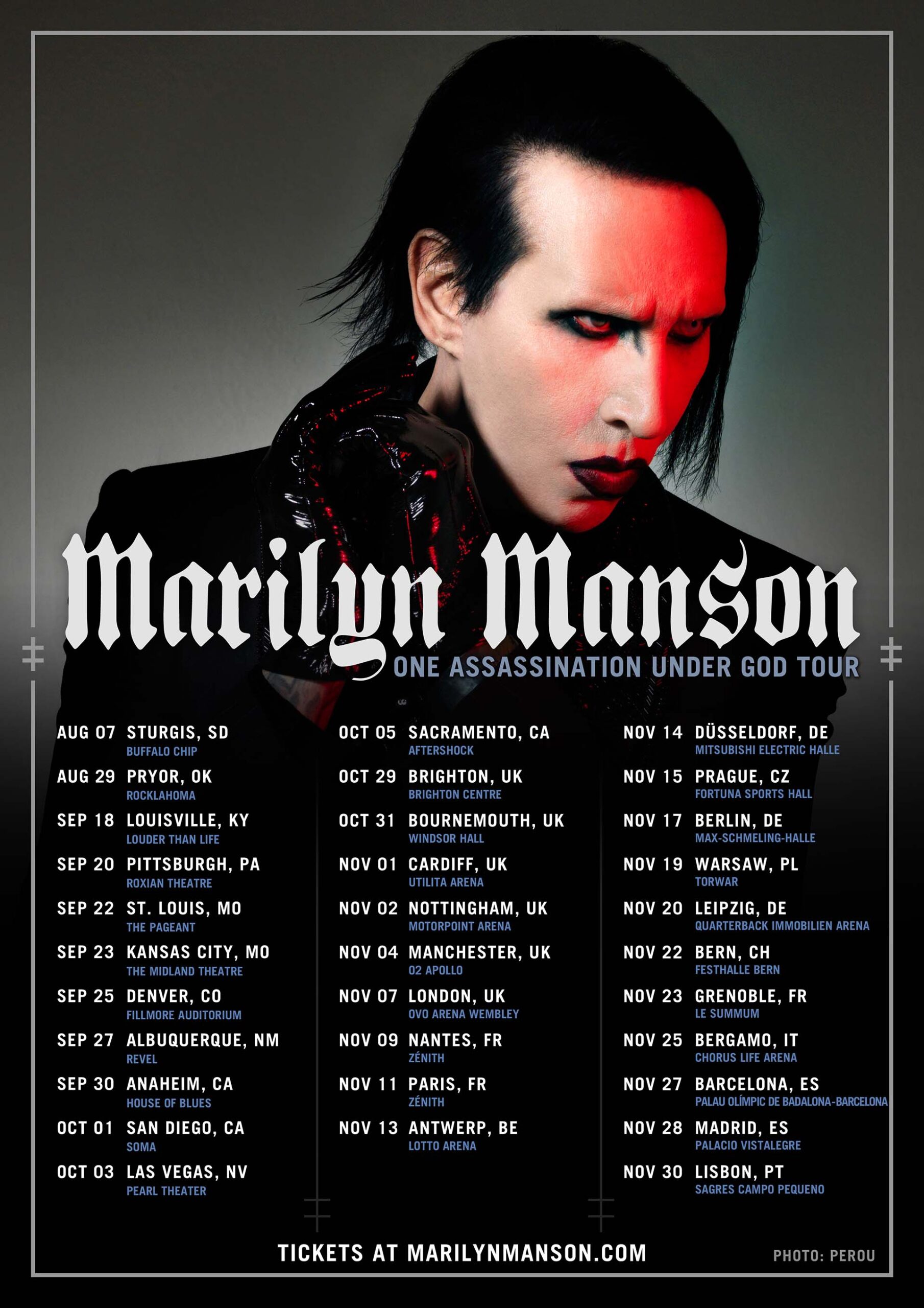 ¡La Leyenda de Marilyn Manson anuncia conciertos en España para Noviembre!