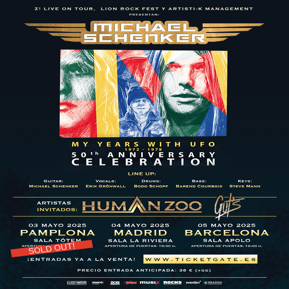 Michael Schenker suma a Gut’s a su gira “My Years With UFO” y se cuelga el primer Sold Out en Pamplona
