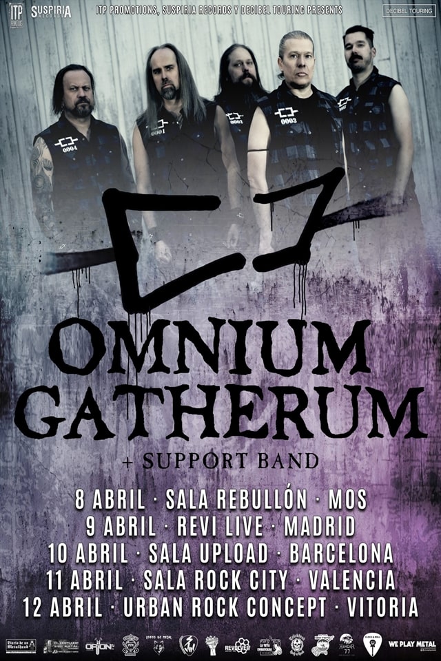 Omnium Gatherum visitará España con varios conciertos en Abril