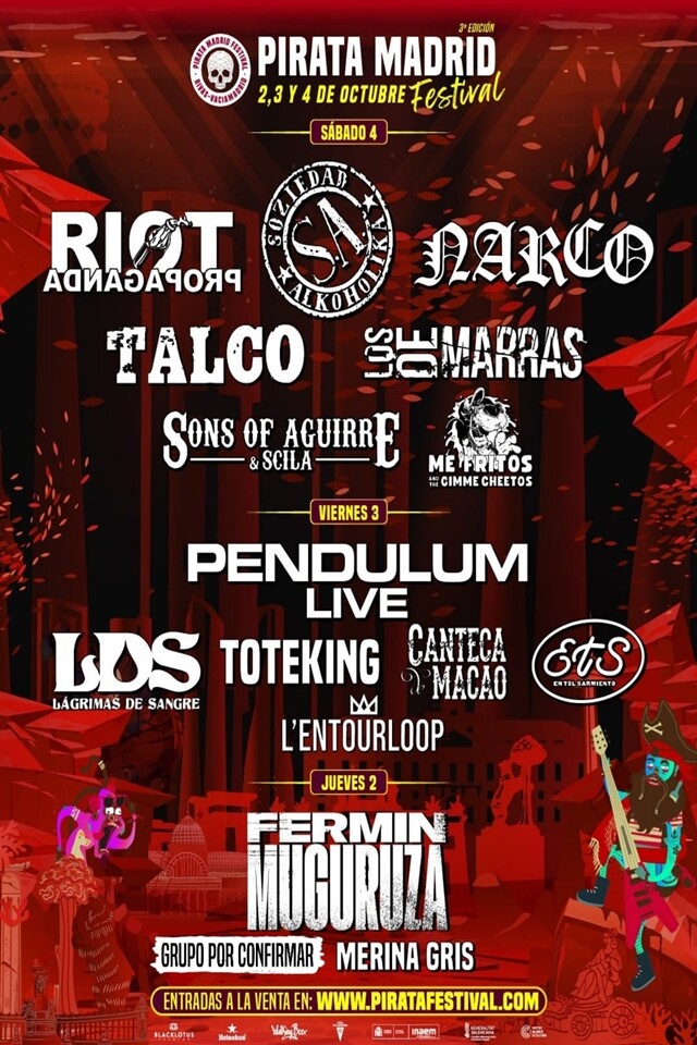 Cartel definitivo del III Pirata Madrid 2025