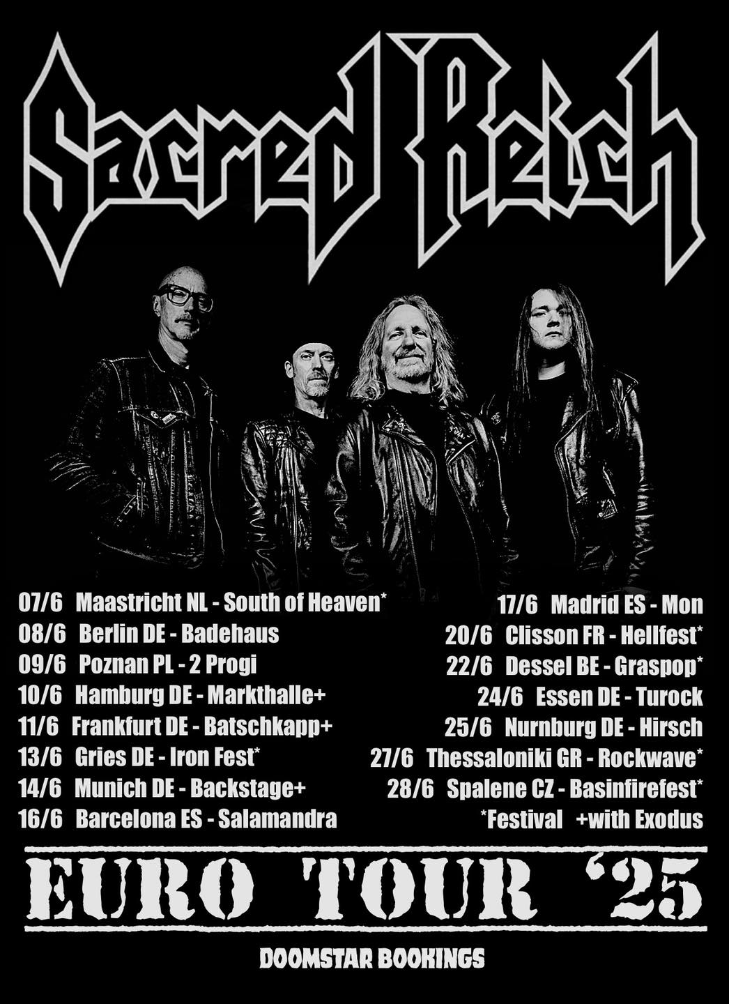 Fechas del tour europeo de Sacred Reich