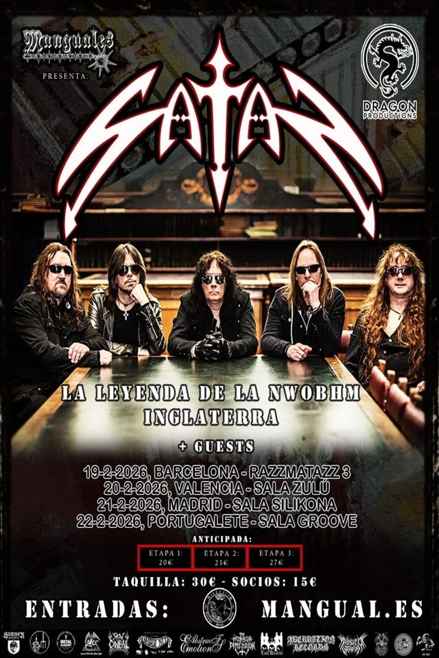 La leyenda de la NWOBHM Satan vuelve a España en 2026