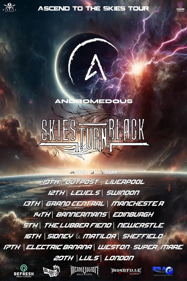 Gira por Inglaterra de la banda Skies Turn Black a la espera de más fechas