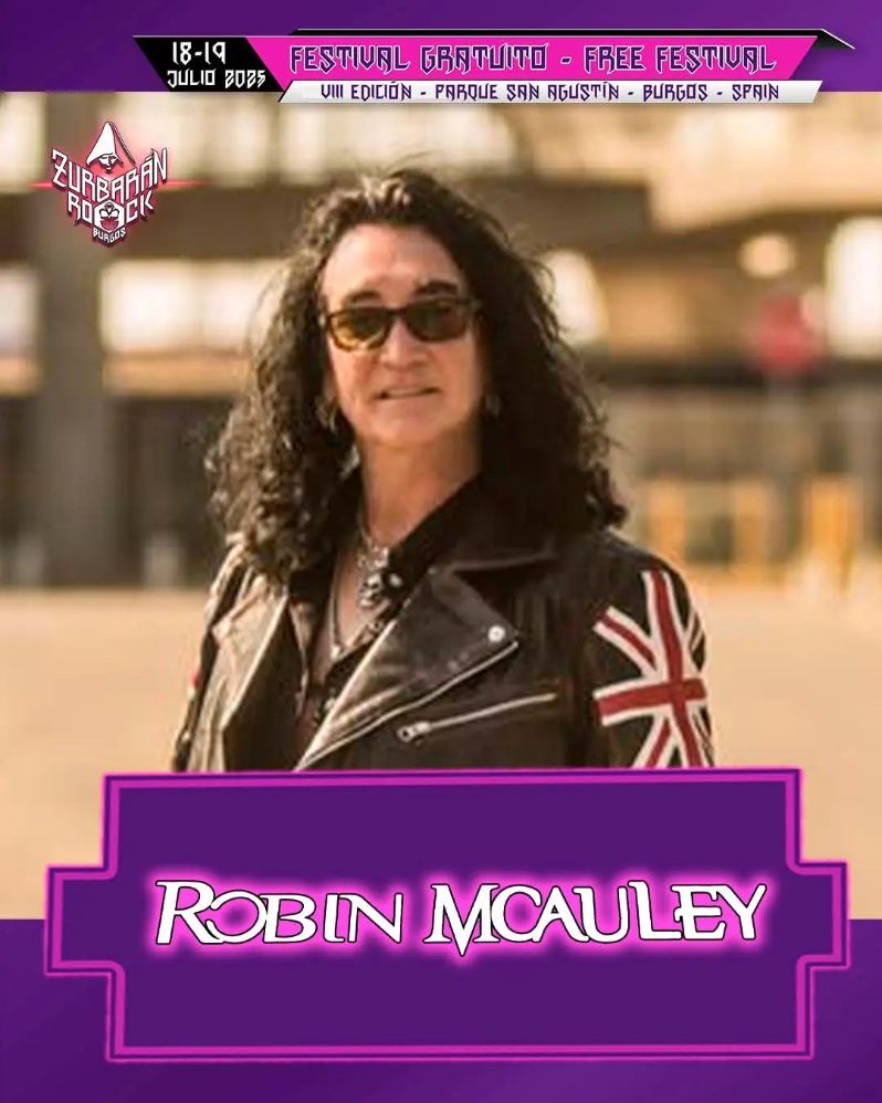 Zurbarán Rock Burgos 2025 suma a Robin McAuley y Pulsa Denura a su cartel gratuito