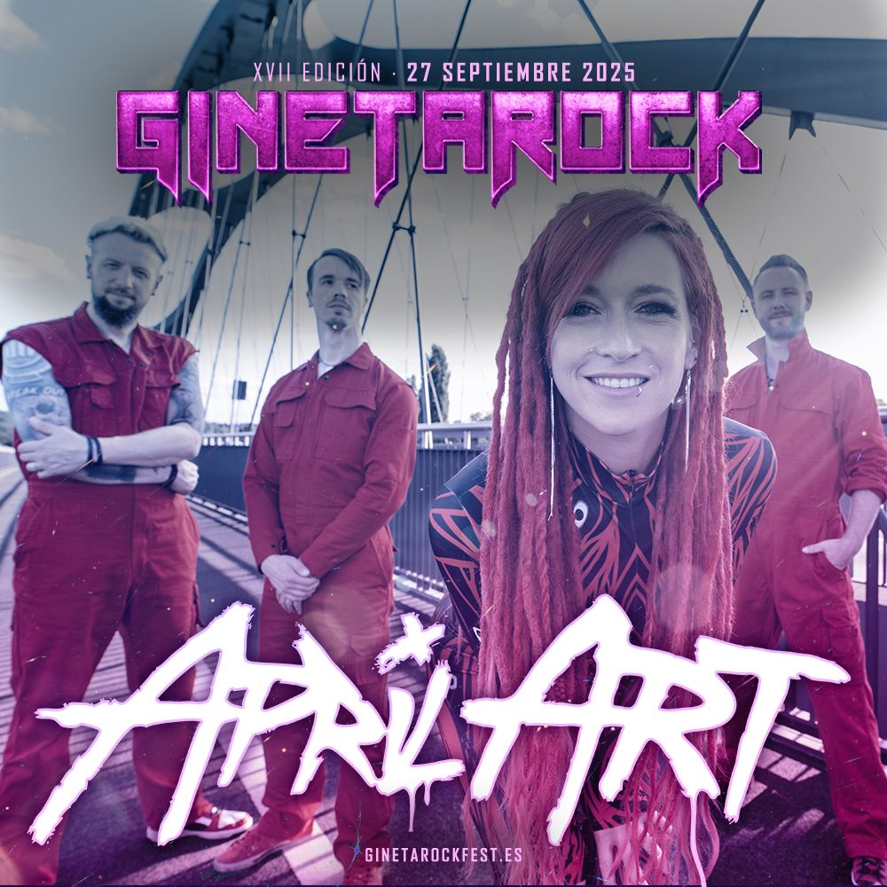 Más confirmaciones al cartel del Ginetarock 2025, que ha anunciado a April Art y League Of Distortion, para su próxima edición.