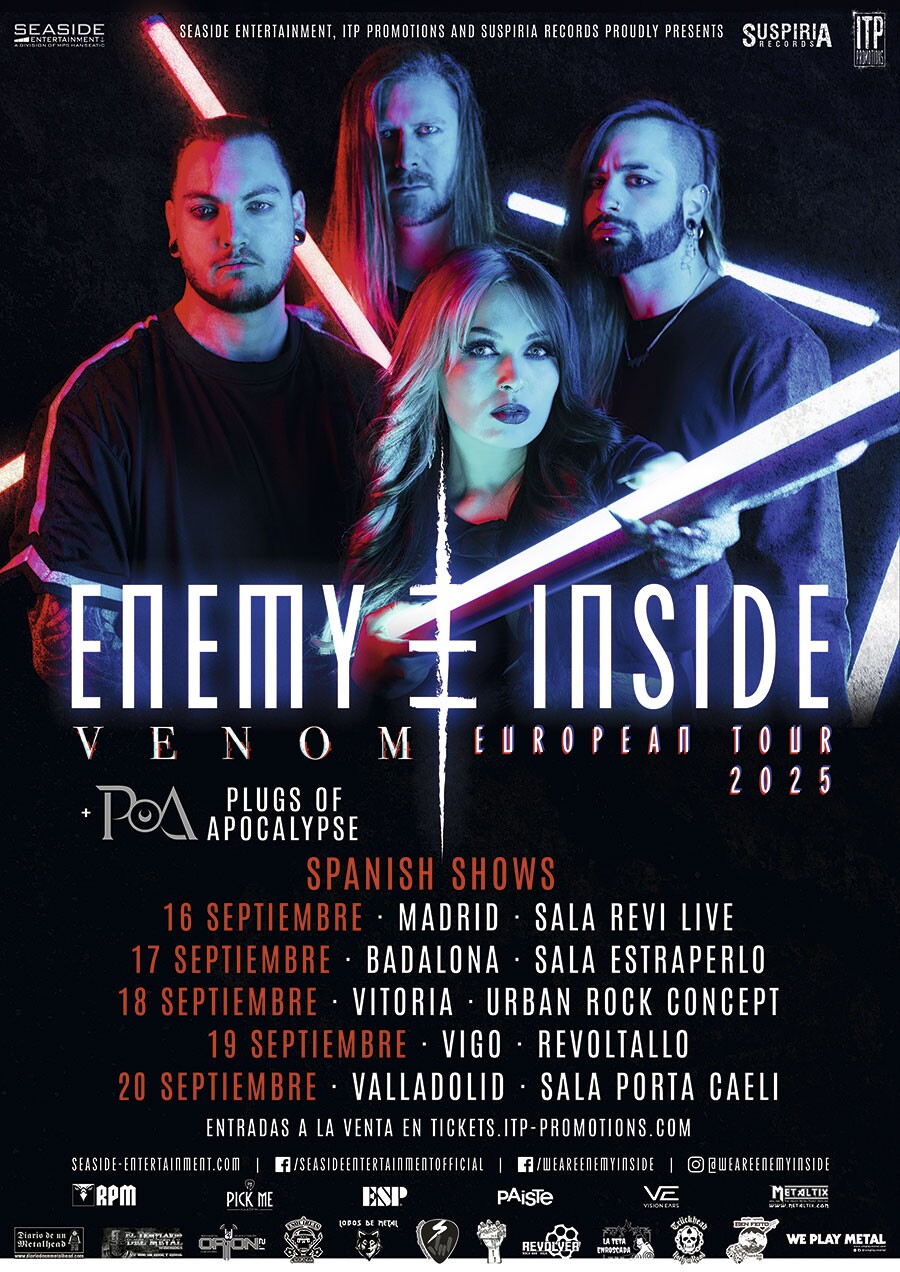 Plugs of Apocalypse se suman como teloneros en la gira ibérica de la banda Enemy Inside