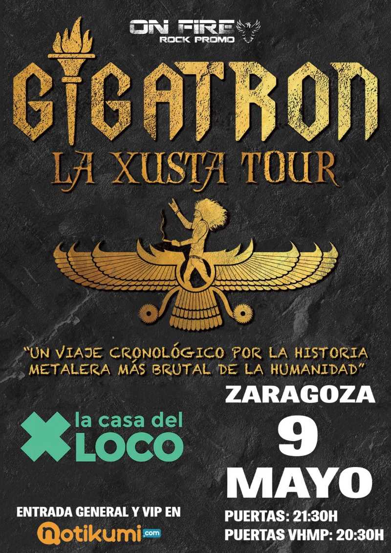 Gigatrón en Zaragoza con «La Xusta Tour» el 9 de mayo