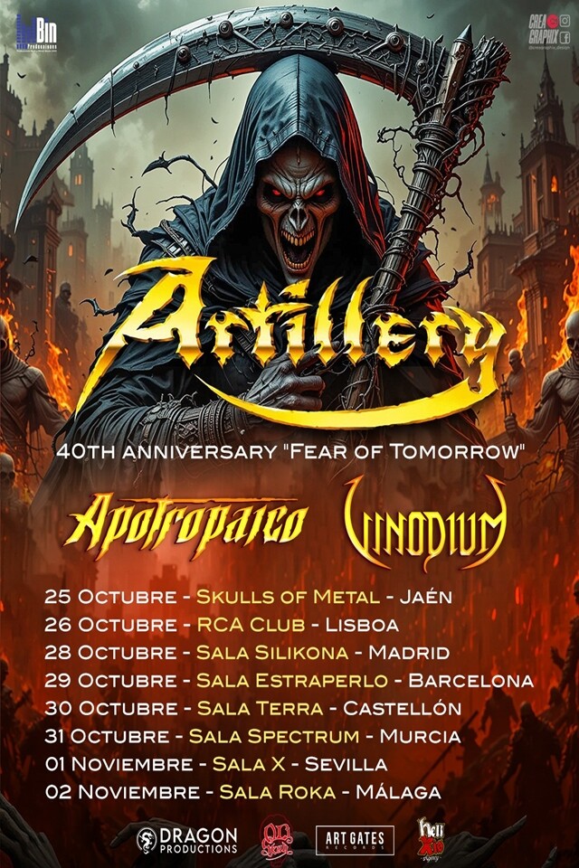 Artillery regresa a España en octubre junto a Apotropaco y Vinodium