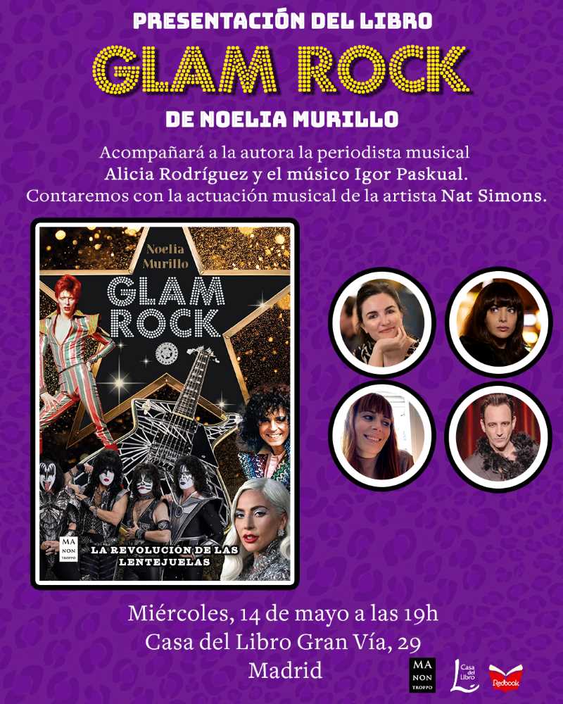 Se presenta en Madrid y Barcelona el libro “Glam Rock: La Revolución de las Lentejuelas”