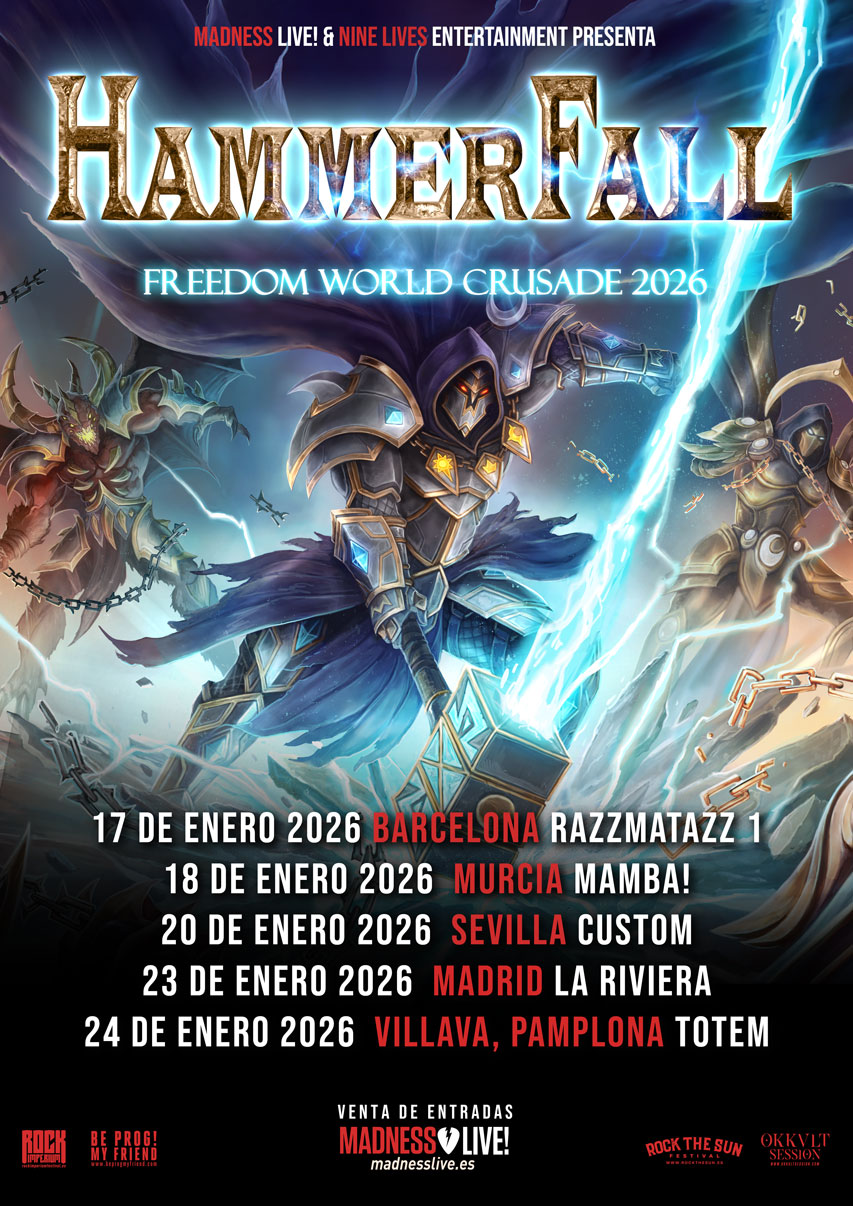 Se aproxima el «Freedom World Crusade Tour» de los suecos Hammerfall