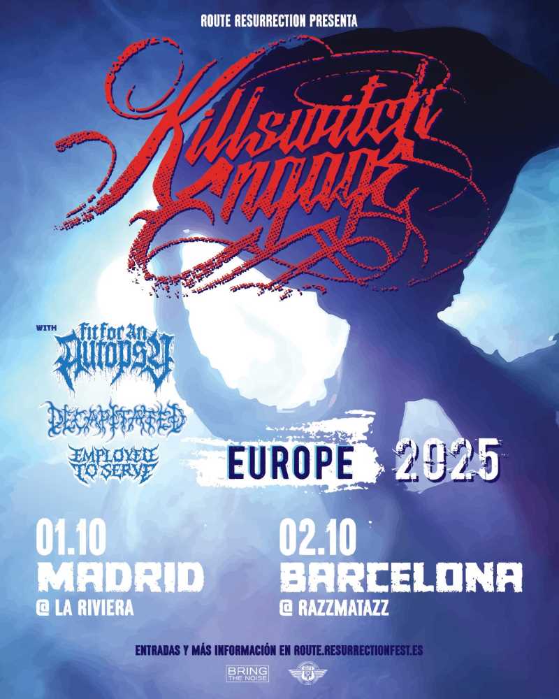 Killswitch Engage confirma fechas de gira en Madrid y Barcelona