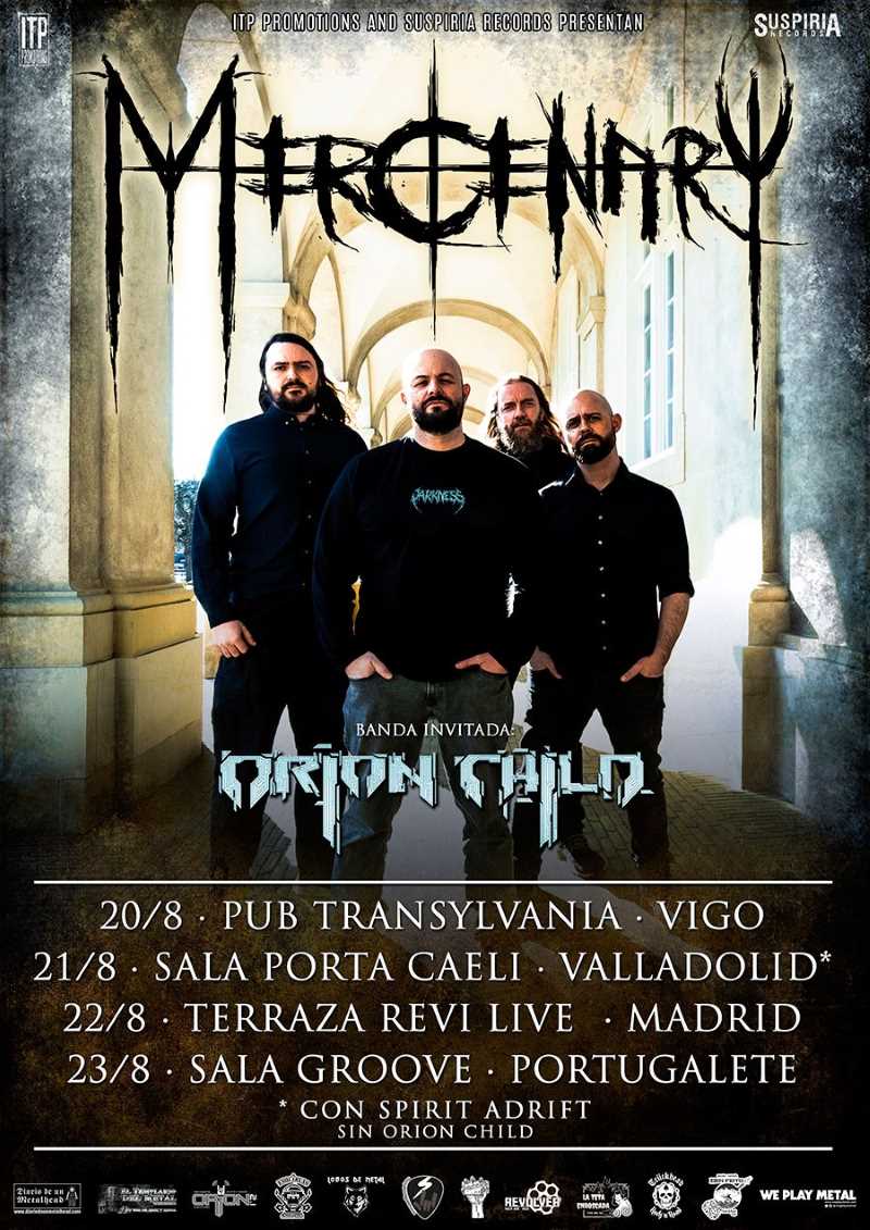Orion Child invitados en la gira de Mercenary