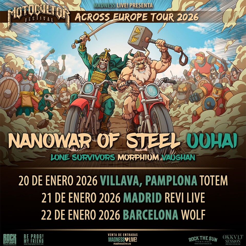El Motocultor Across Europe 2026 vuelve a España con Nanowar of Steel y Uuhai a la cabeza