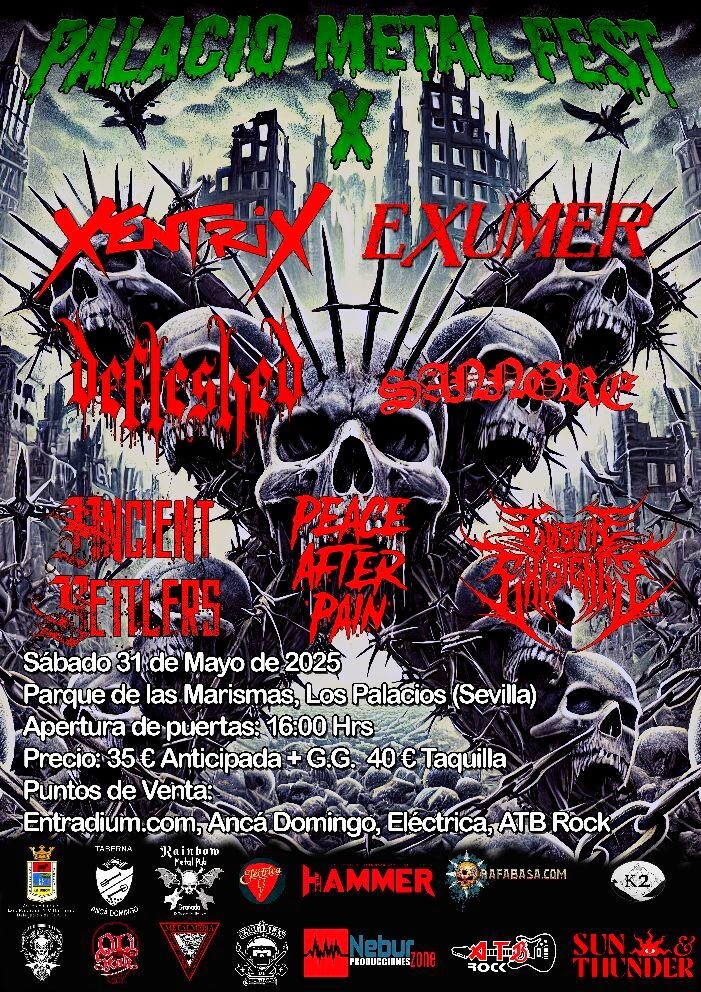 Se acerca la X edición del festival sevillano Palacio Metal Fest el 31 de Mayo