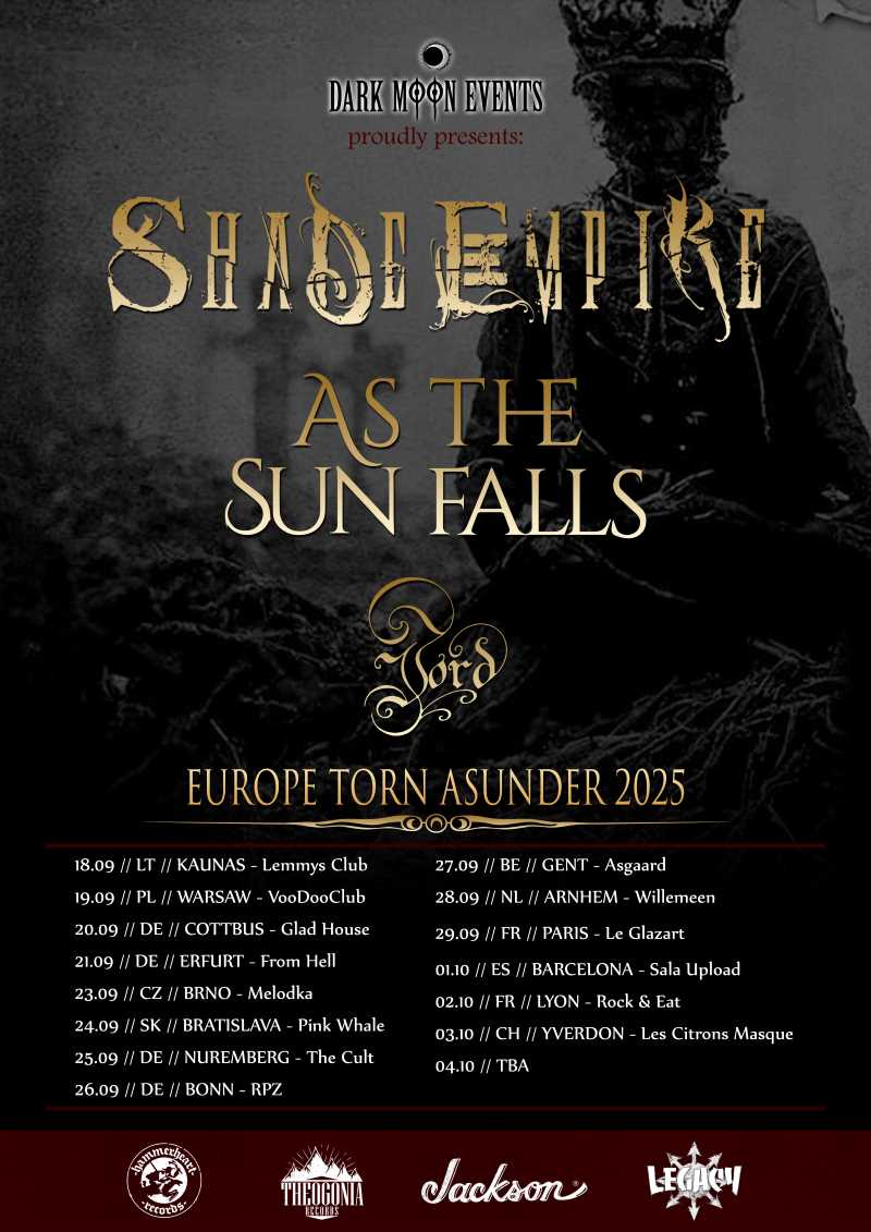 Jord se une a la gira europea de Shade Empire y As The Sun Falls