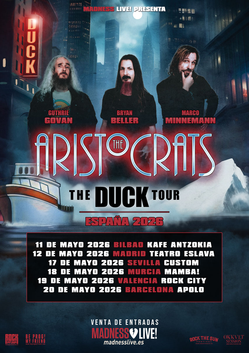 The Aristocrats vuelve a España en un año con más fechas que nunca en su gira «The Duck Tour»