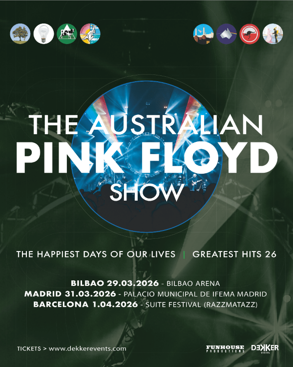 Confirmados tres conciertos de The Australian Pink Floyd Show para el próximo mes de marzo de 2026 en España.