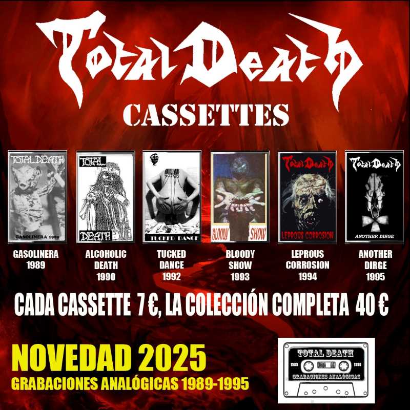 Total Death presenta su colección analógica de cassettes